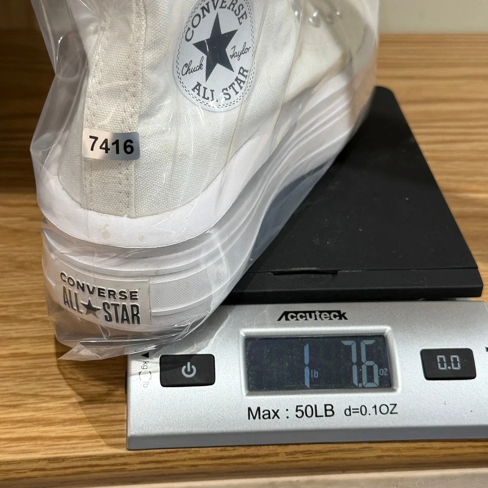 Converse Chuck Taylor All Star Move Hi Women 8 White Platform Sneakers 568498C - Picture 8 of 8